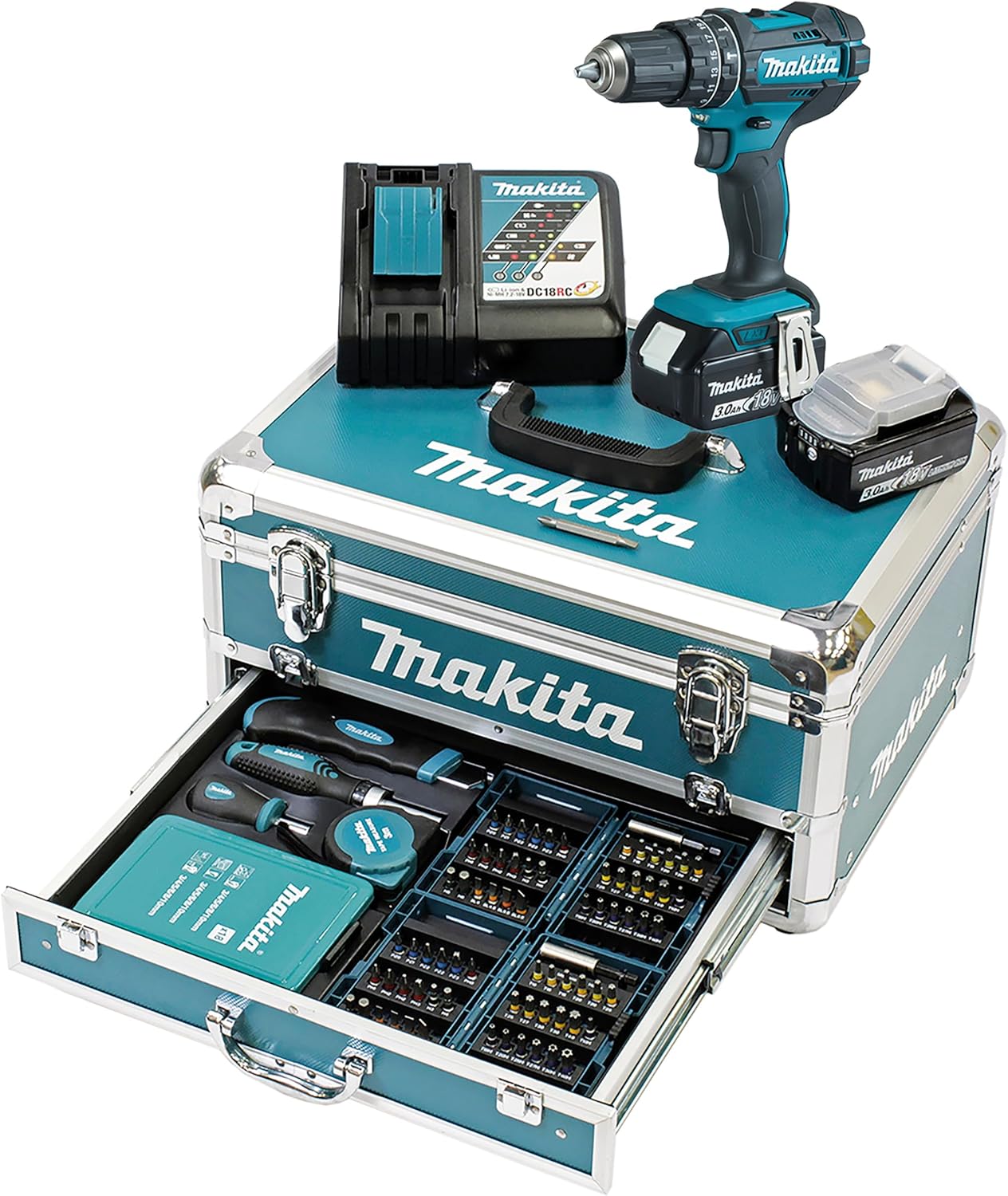 Perceuse à percussion 18V LXT (2x3,0 Ah) avec accessoires - DHP482RFX9