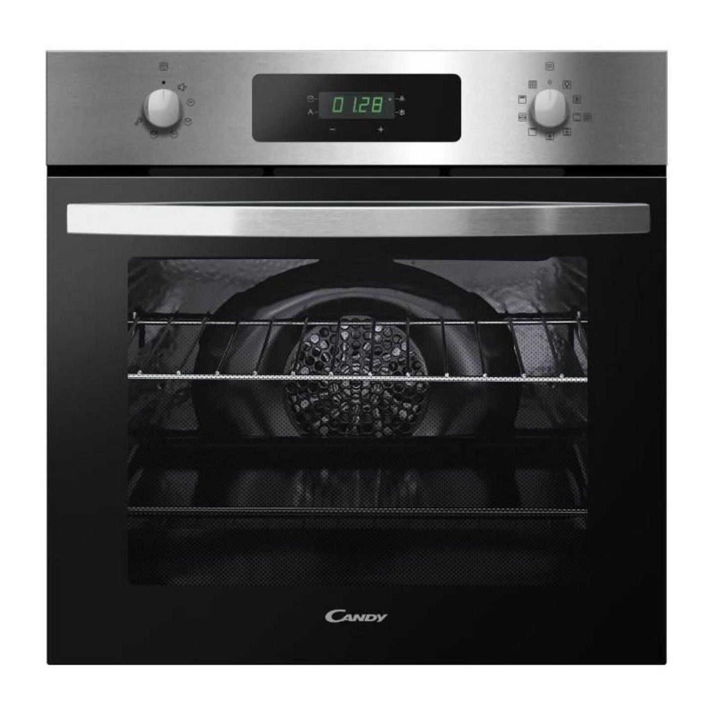 Four pyrolyse chaleur tournante Candy FICD X676(Noir/Argent)