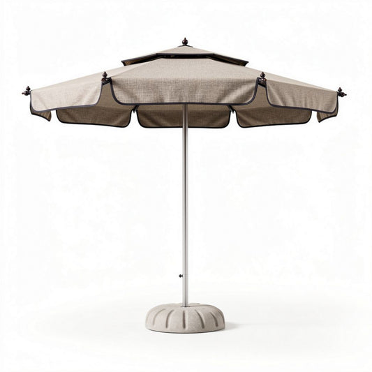 Parasol de jardin en aluminium avec toile en polyester - 200 x 200 x 250