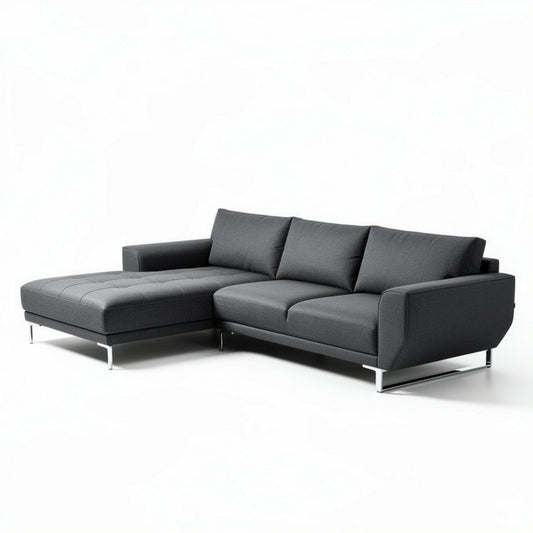 Canapé d'angle en tissu pour salon - 250 x 100 x 85