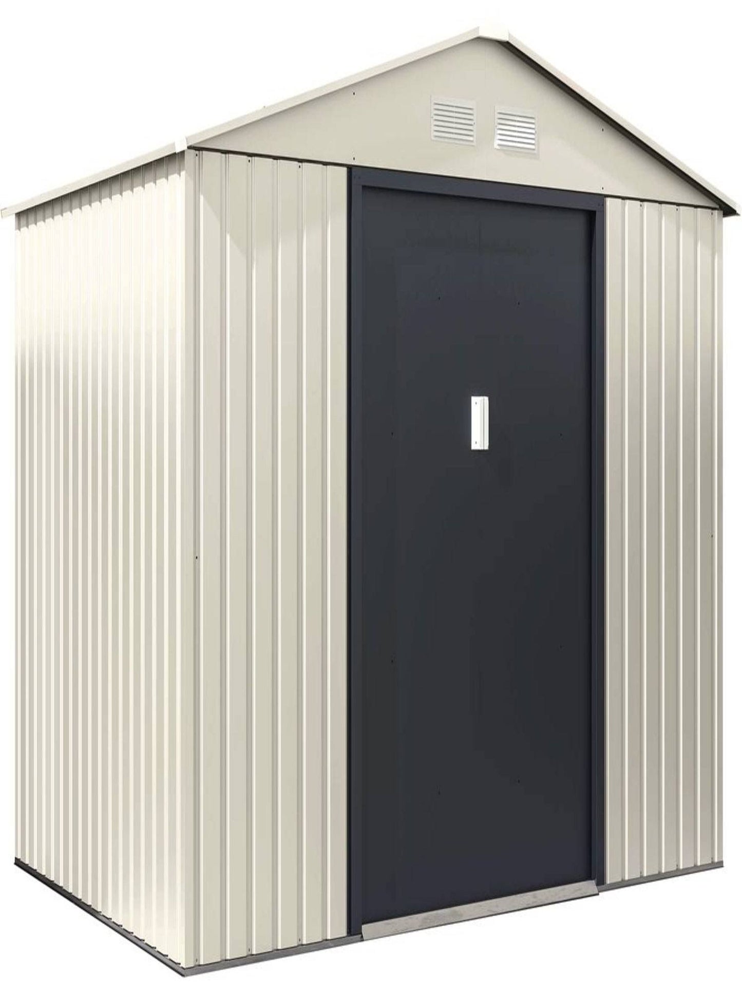 habitat et jardin Abri de Jardin métal Nebraska(Beige/Noir)